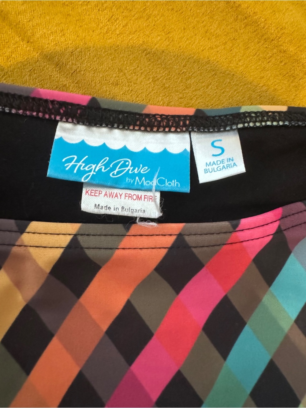 Modcloth rainbow gingham bikini - Picture 4 of 4